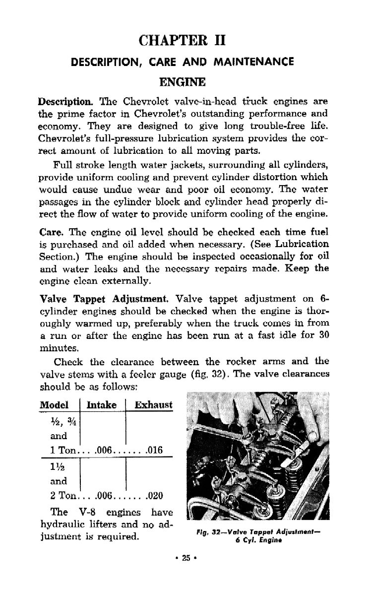 1956 Chevrolet Trucks Operators Manual Page 81